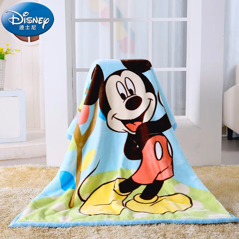Фланелевое Одеяло с Винни-пухом, Микки, Минни Маус, одеяло для новорожденных мальчиков и девочек, детское одеяло с облаками, плотное одеяло