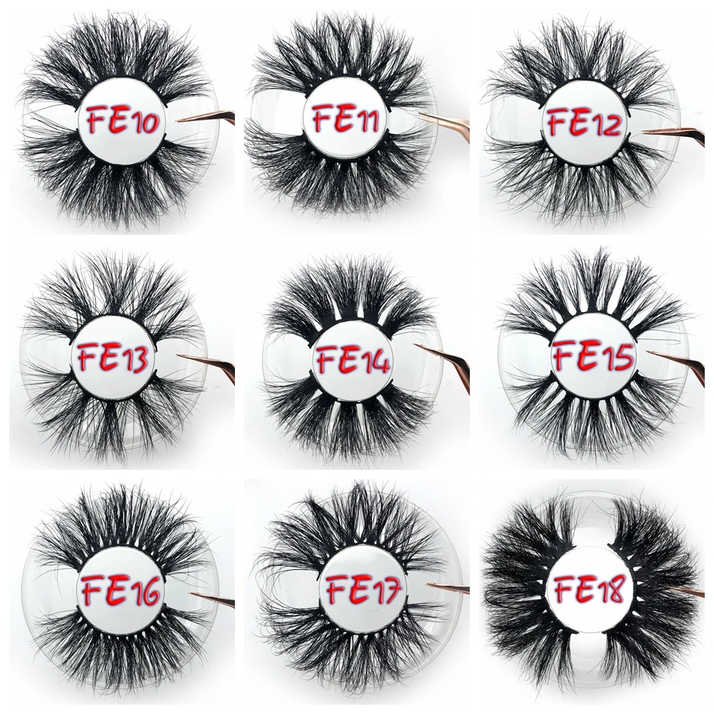 Mikiwi Free custom Logo 25mm lashes 30/50/100/200 Wholesale Glitter Paper  Square case packaging Label Makeup Box Mink Lashes 4