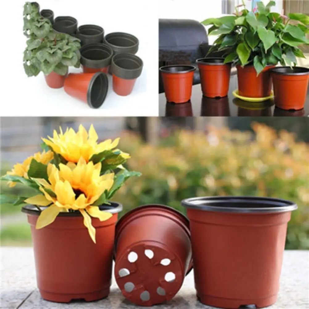 

100Pcs Plastic Flower Pot Planting Nursery Pots Flower Pot Nursery Planter Garden Pots Planters Pot Home Decor Garden Tools