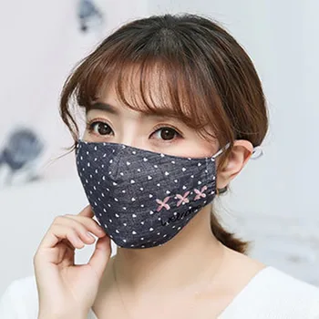 

dot Reusable Anti PM2.5 Mouth Mask Anti-Dust Half Face Mouth Respirator Washable Cotton Masks Respiratory Health Care hot