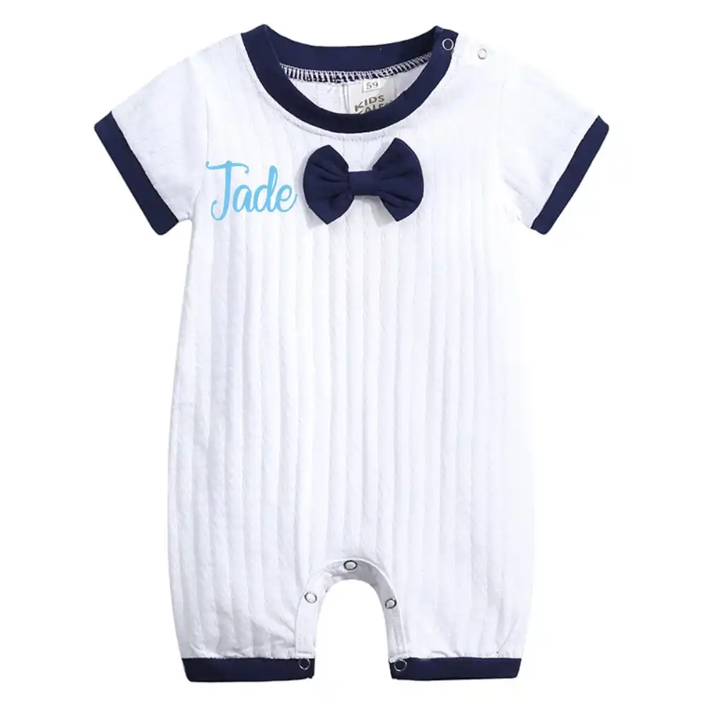 baby onesie with bow tie
