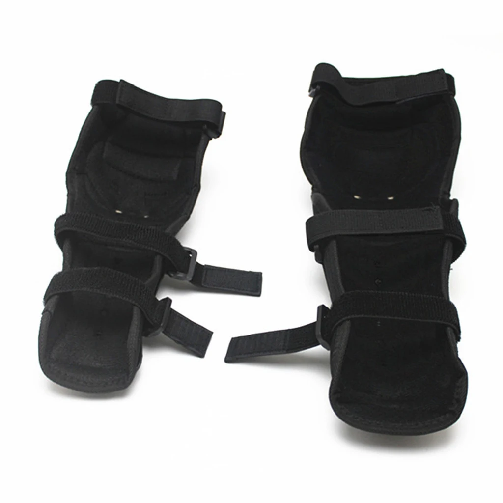 4Pieces Adult Motorcycle Motocross Steel Elbow Knee Shin Guard Pads Brace Protection