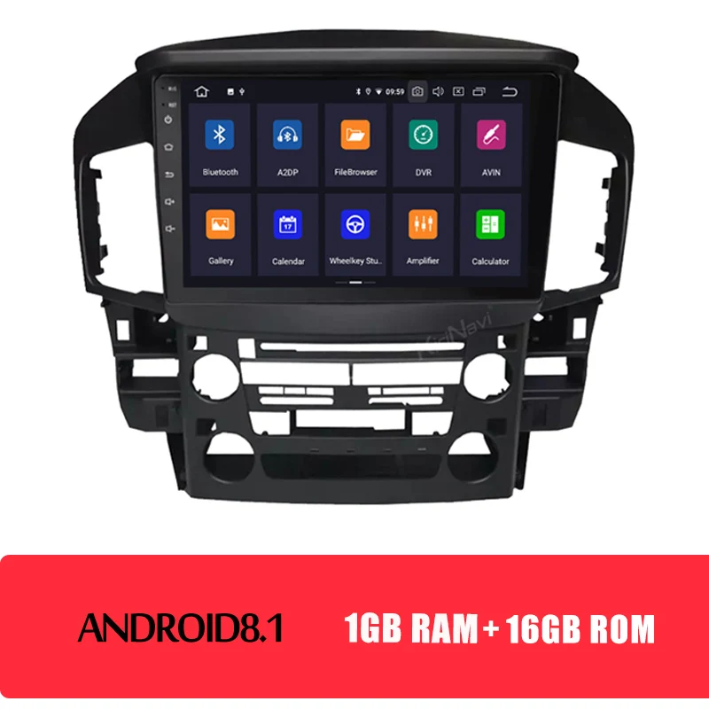 Автомобильная магнитола KiriNavi " 1 Din Android 9,0 для Lexus RX300 автомобильный DVD мультимедийный плеер Авто gps навигация Bluetooth Радио Automotivo - Цвет: Android Car Radio