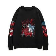 

Anime Berserk Guts Sweatshirt Men Women Crewneck Cartoon Print Pullover Cotton Unisex Tracksuit Mens Fashion All-match Pullovers