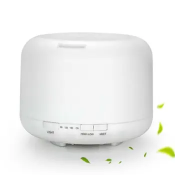 

Smart LED Lights Coronwater 500ml Aroma Essential Oil Diffuser Ultrasonic Air Humidifier 7 Color Changing for Office Home