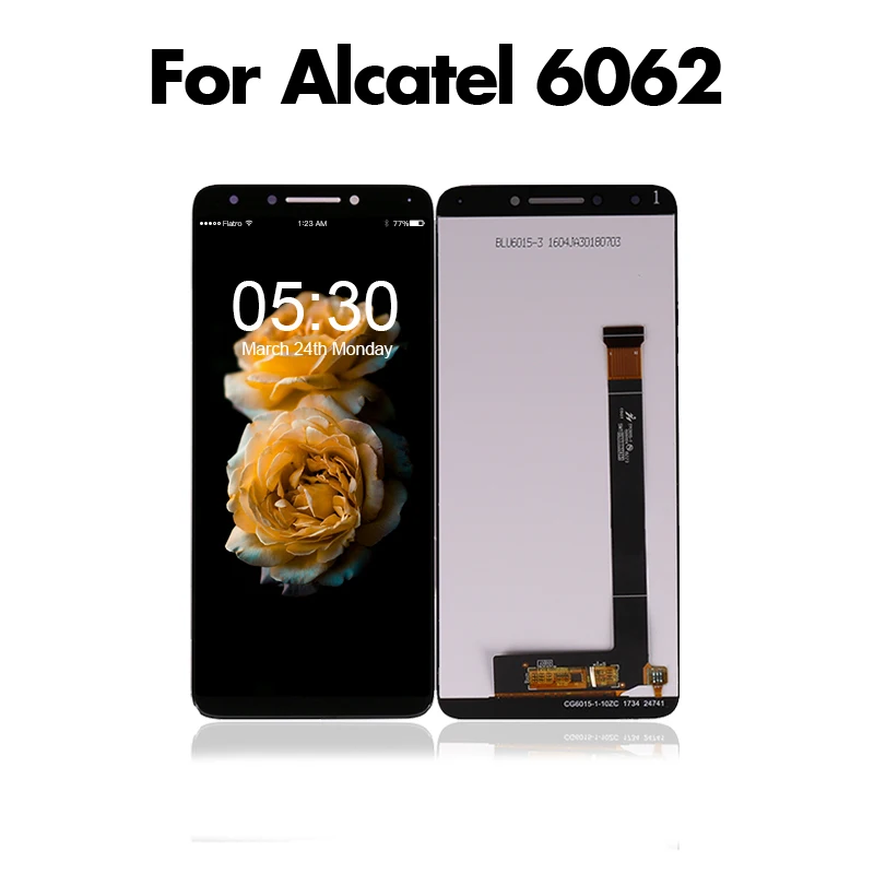 Для Alcatel Работает с любым оператором 7 6062 OT OT6062 ЖК-дисплей Дисплей + Сенсорный