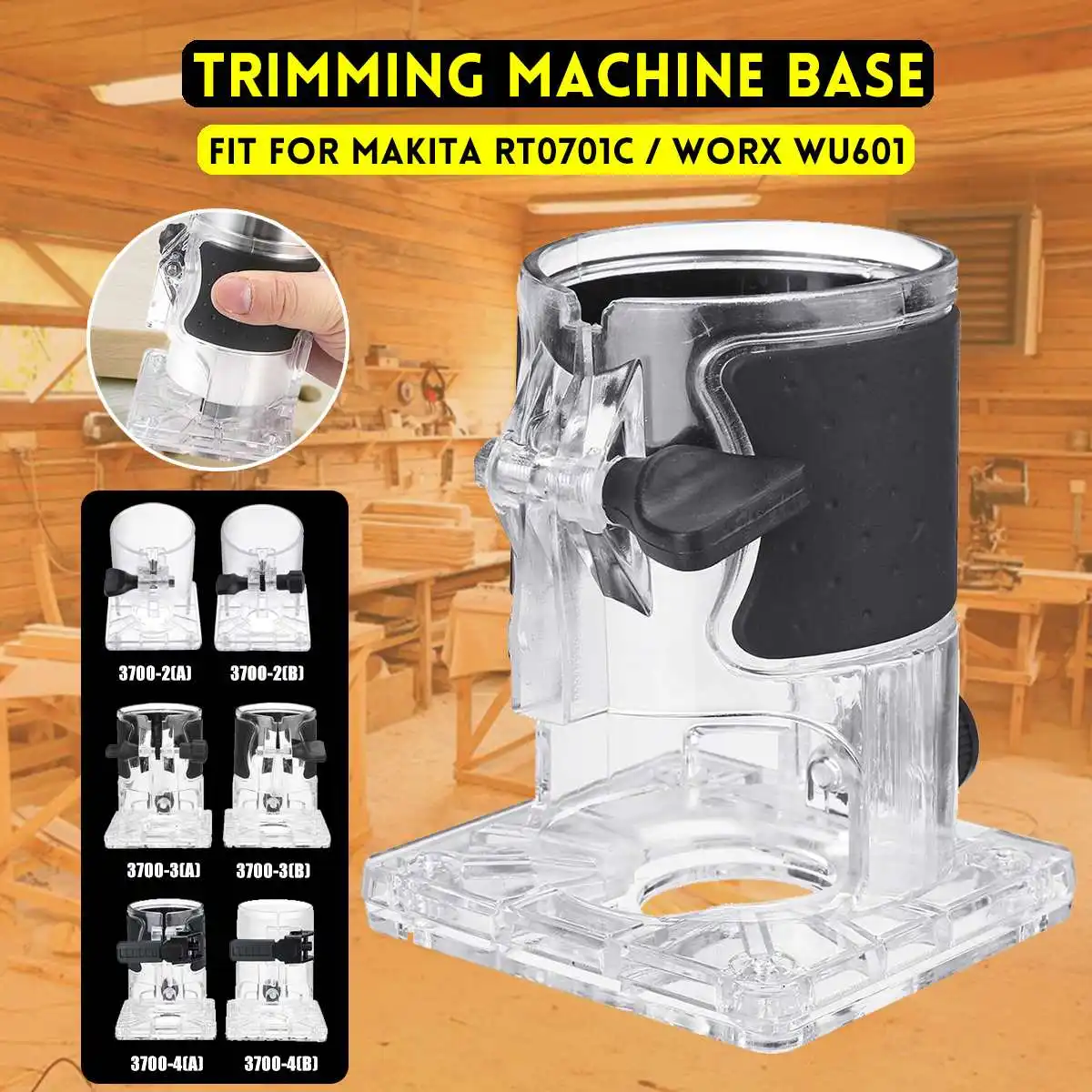 Trimmer Base Balance Board Woodworking Edge Cutter Electric Trimmer Machine Base For Makita RT0701C/Worx WU601