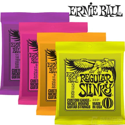 Струны Ernie Ball для электрогитары высокое качество 2223 2225 2221 2627 2626 | Спорт и