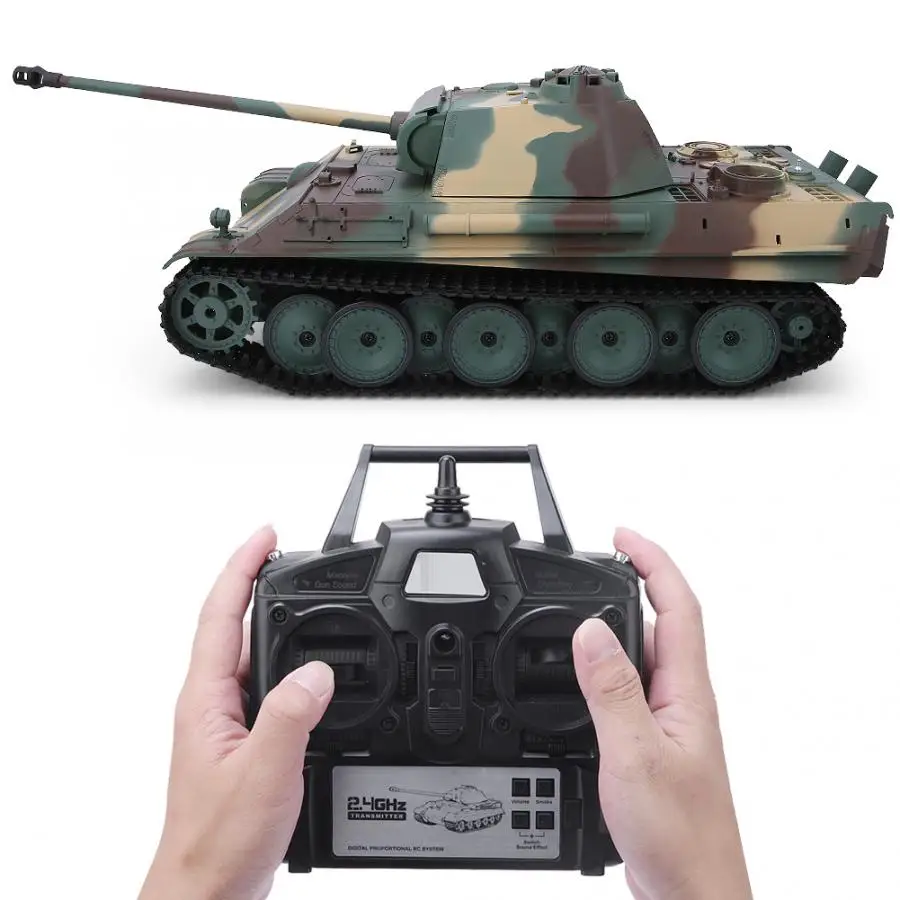 HENG LONG RC Tank 1/16 2.4G Electric Remote Control German Jagdpanther Model 6.0 Simulation Military Battle Toy | Игрушки и хобби