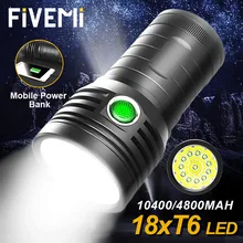 10400/4800 мАч встроенный аккумулятор Супер яркий светодиодный светильник-вспышка МОЩНЫЙ СВЕТИЛЬНИК-Вспышка водонепроницаемый фонарь-светильник USB Rechargeabl лампа