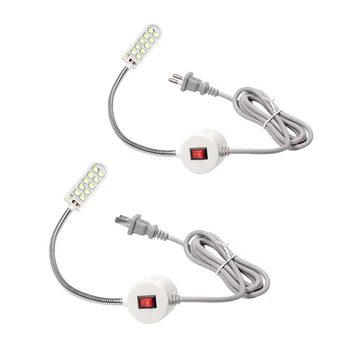 

10/20/30 LED Sewing Machine LED Light Magnetic Mounting Base Gooseneck Lamp Light For Workbench Lathe Drill Press Dropshipping