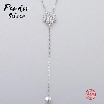 

Fashion Charm Pure 925 Silver Original 1:1 Copy, Small Fresh Lucky Guardian Four-leaf Clover Necklace Female Luxury Jewelry Gift