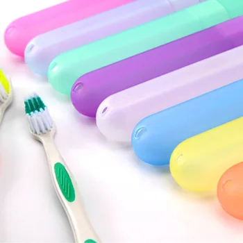 

Plastic Toothbrush Storage Box Toothbrush Holder Organizer Random Color Portable Case ToothBrush Box Cleaning Tooth Brush Case