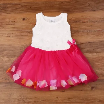 

Baby Girls Dress Summer Cotton Infant Fairy Tale Petals Colorful Dress Chiffon Princess Newborn Baby Girl Clothes For 1-3Y