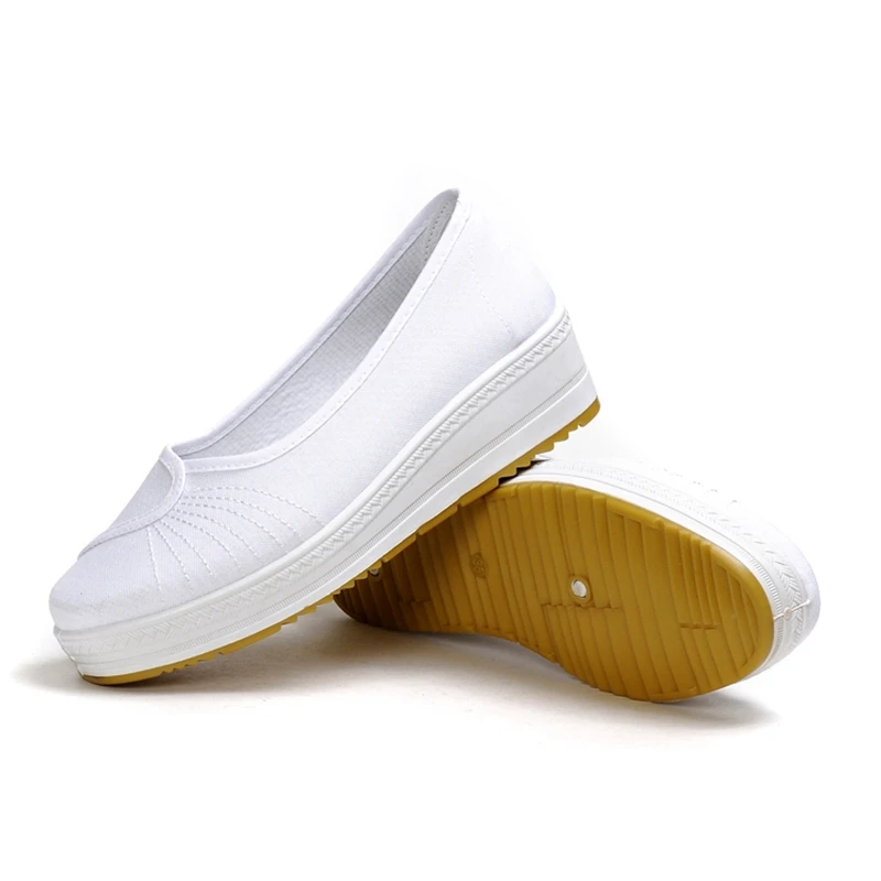 white leather non slip shoes
