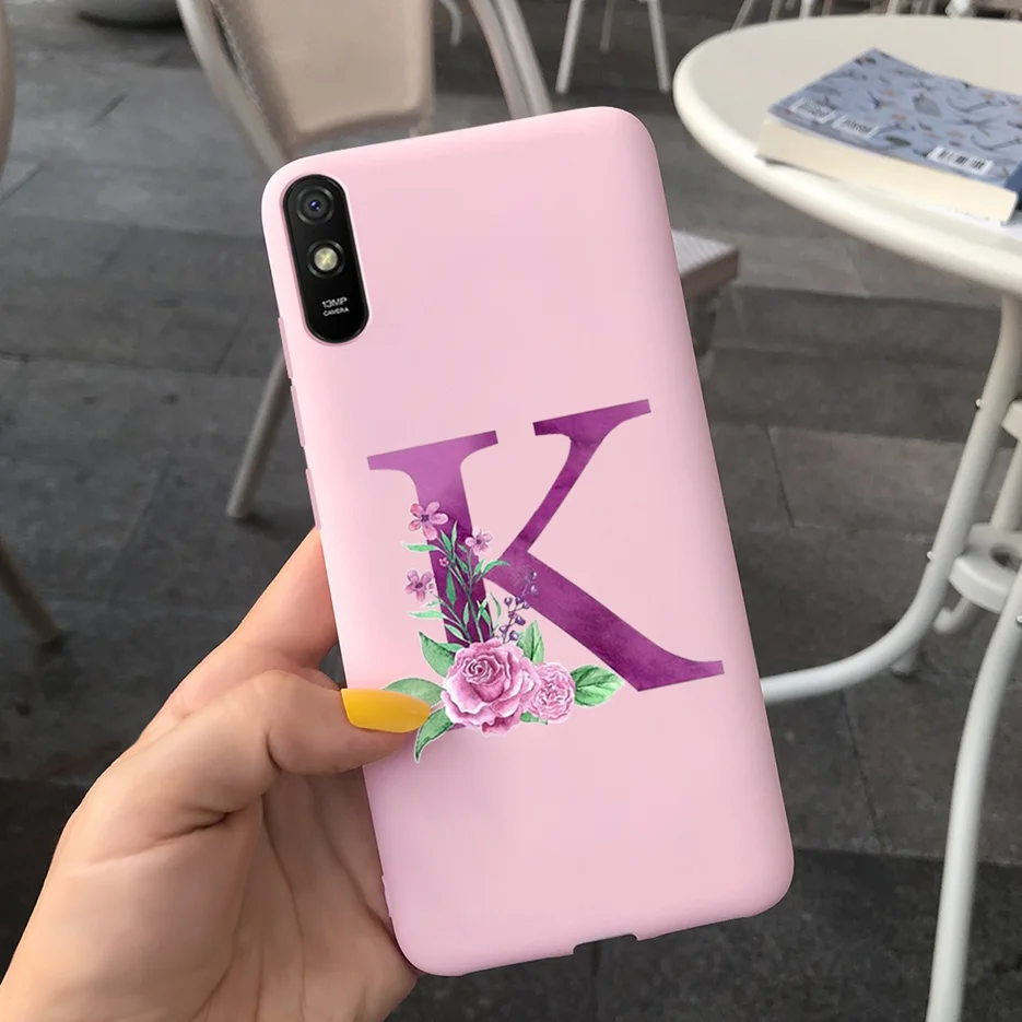 Cute Letters Silicone Soft TPU Phone Case - Durable Back Protector Shell