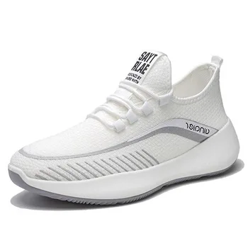 

Spring 2020 new men's flying woven sneakers casual comfortable breathable shoes Stylish and comfortable men's shoes M692