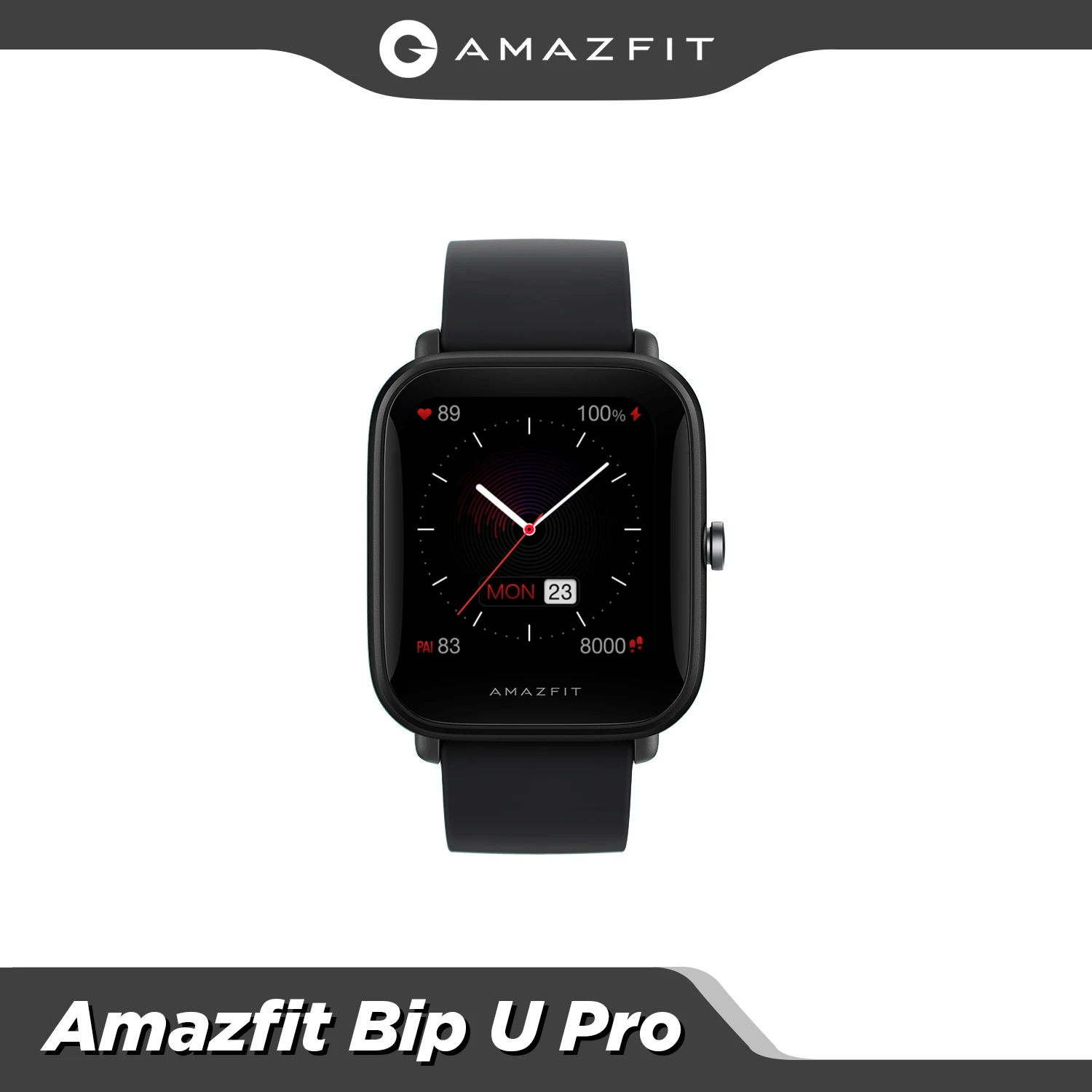 Global Version Amazfit Bip U Pro GPS Smartwatch 1.43 inch 50 Watch Faces Color Screen 5 ATM 60+ Sports Mode Heart Rate Tracking