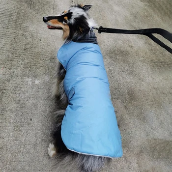 

Warm Large Dog Clothes Winter waterproof big dog Coat Fleece Pet Clothing Vest Reflective Jacket For Medium Large big Dogs