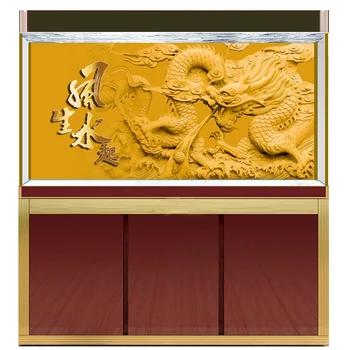 

[JX-2008] Fish tank background HD dragon series aquarium sticker mural decoration painting pattern size can be customized