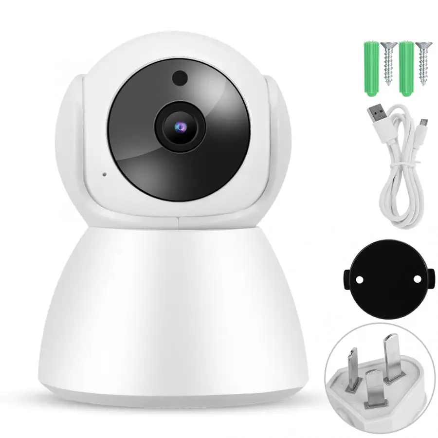 IP Камера 720P Wi-Fi IP Babycam 2-полосная Домофон монитор радионяни дома PTZ Камера 110-240V - Цвет: Синий