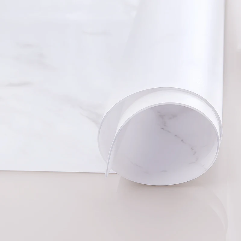  High Grade Imitation Marble Pvc Coffee Table Mat Custom Made Waterproof Oilproof Heat Resistant Tab