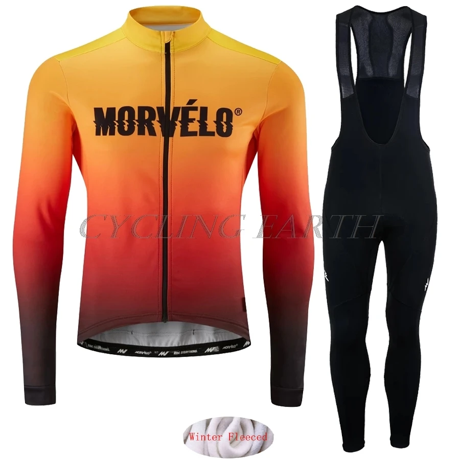 Зимняя велосипедная одежда Morvelo куртка ветрозащитная Ropa Ciclismo специальная MTB велосипедная термальная флисовая Верхняя спортивная одежда - Цвет: 9