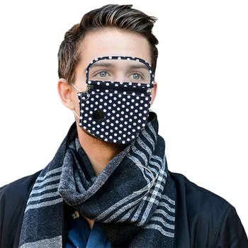 

Mouth Face Covers Adult Washable Reusable Face ma$k With Detachable Eye Shield For Head Eye Faces Protection