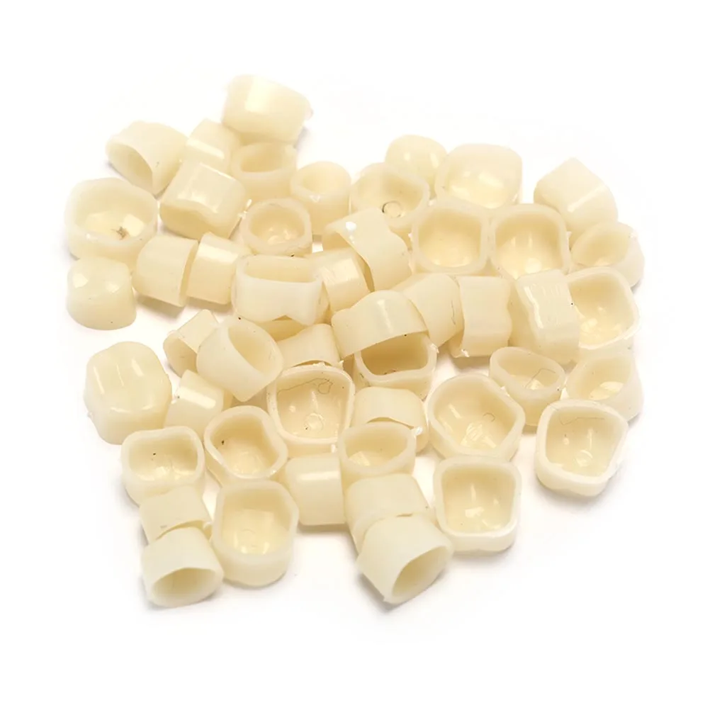 50Pcs/Box Realistic Dental Crowns Oral Teeth Whitening Anterior Molar Crown Dental Crowns Resin Porcelain Temporary Teeth crown