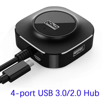 

High Speed USB HUB 4 Port usb 2.0 3.0 splitter Multi USB Port Dock Hab for Apple Macbook Air Laptop PC Tablet Laptop Adapter