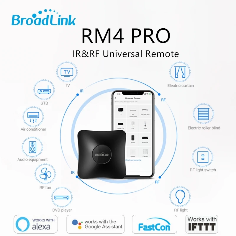 2020 универсальный пульт дистанционного управления BroadLink RM4 Pro Wifi ИК радиочастотный