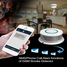 PGST оригинальная независимая Температурная сигнализация Дымовая пожарная Чувствительная sim-карта SMS тревожный датчик детектор для домашней безопасности