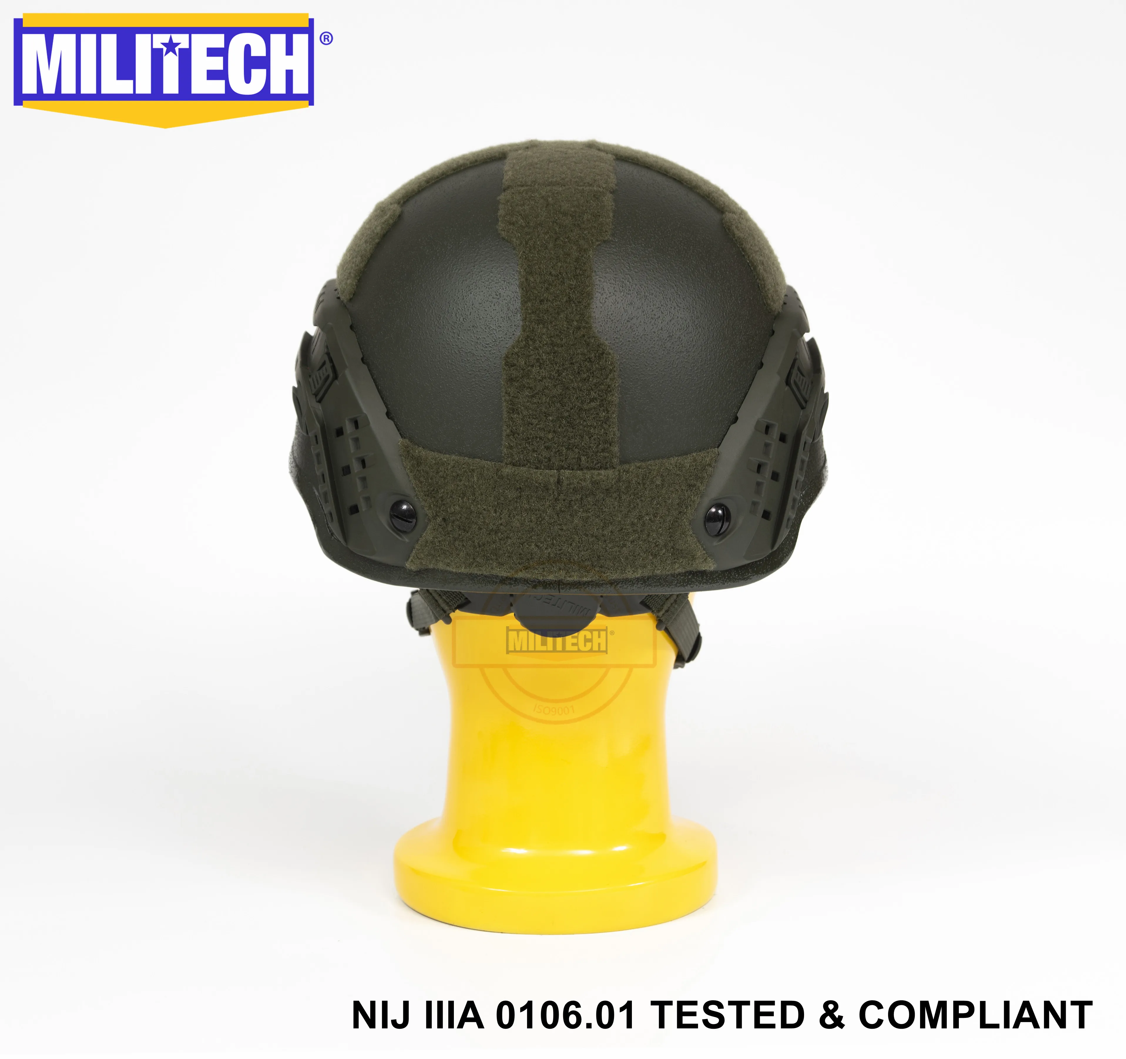 Militech NIJ Level IIIA 3A OD ARC Mid Cut Bulletproof Sentry XP Aramid баллистический шлем с пуленепробиваемый тактический комплект козырька