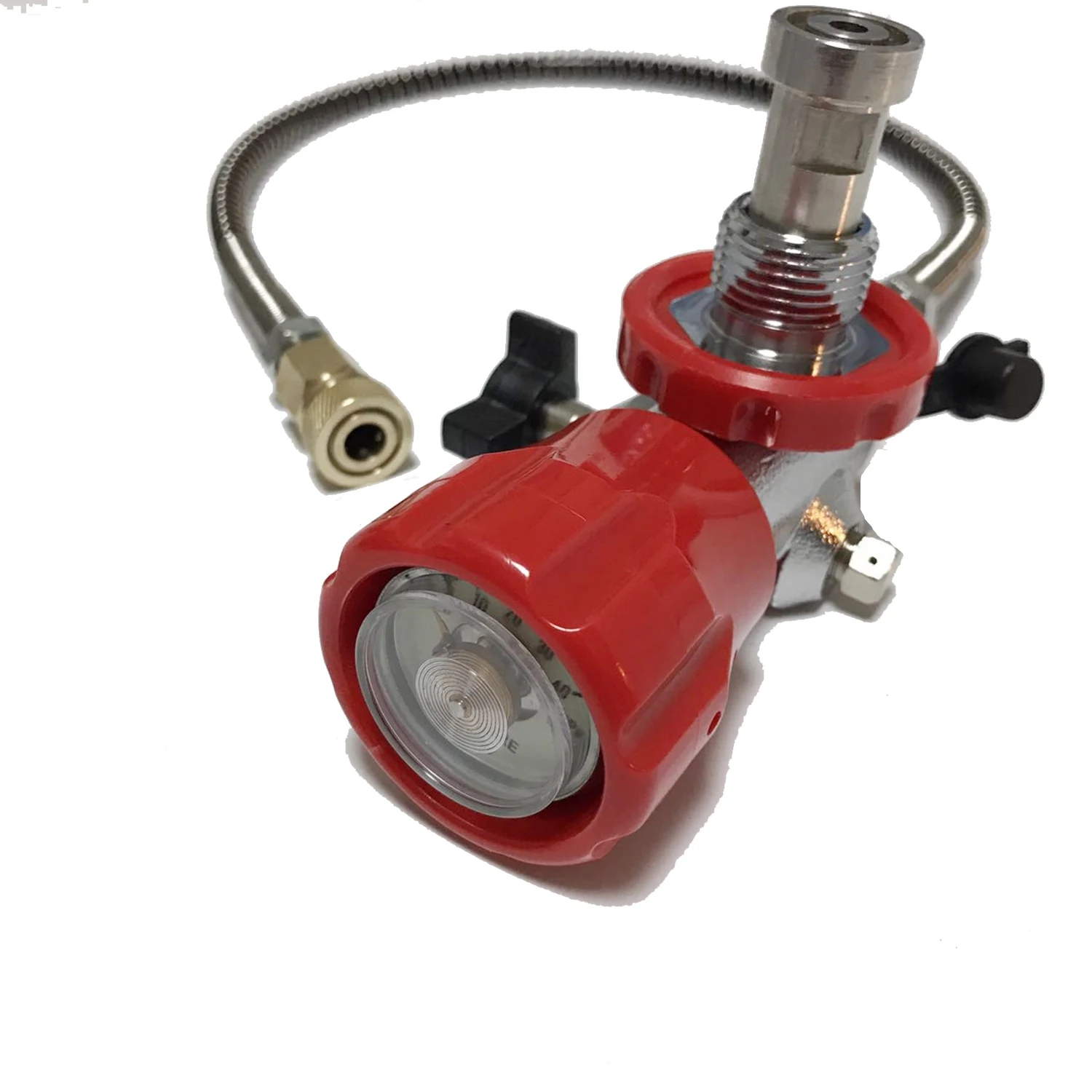 AC901 Connector Fit Fill Station Charging Adapter Vibration proof Pressure Gauge Diving Equipment for pcp air gun condor 4500psi