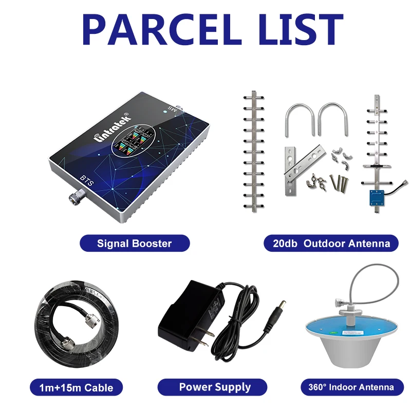 Lintratek AGC 4-Band 2G 3G 4G LTE Signal Repeater