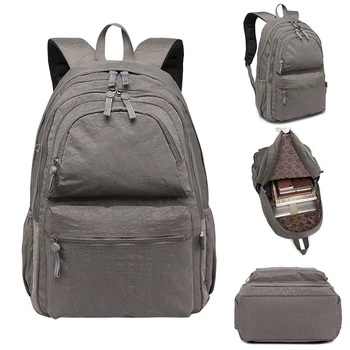 

Unisex Camping travelling Adjustable Straps zipper Backpack Laptop Sport Casual Nylon Waterproof high quality