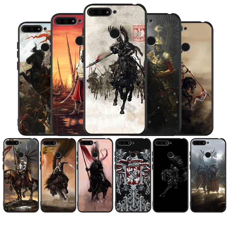 Winged Hussar King Poland Grand Duke Phone Case For Honor 8X 9 8 10 20 30 Lite Pro MATE Black Soft shell | Мобильные телефоны и