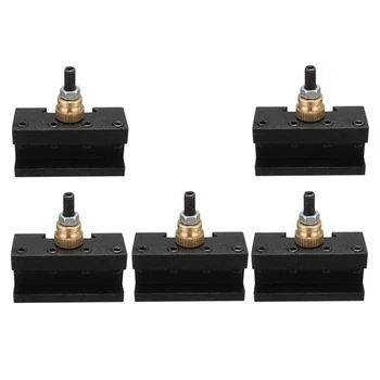 

HOT 1/4 inch- 1/2 inch Mini Lathe Quick Change Post Facing Milling Turning Tool Holder 5Pcs Cylindrical Tool Holder Cutter