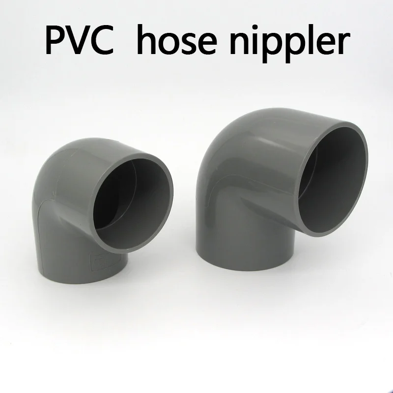 

PVC hose nippler PVCWater Supply Pipe Fittings Elbow Connectors Plastic Joint Irrigation Water Parts 1 Pcs
