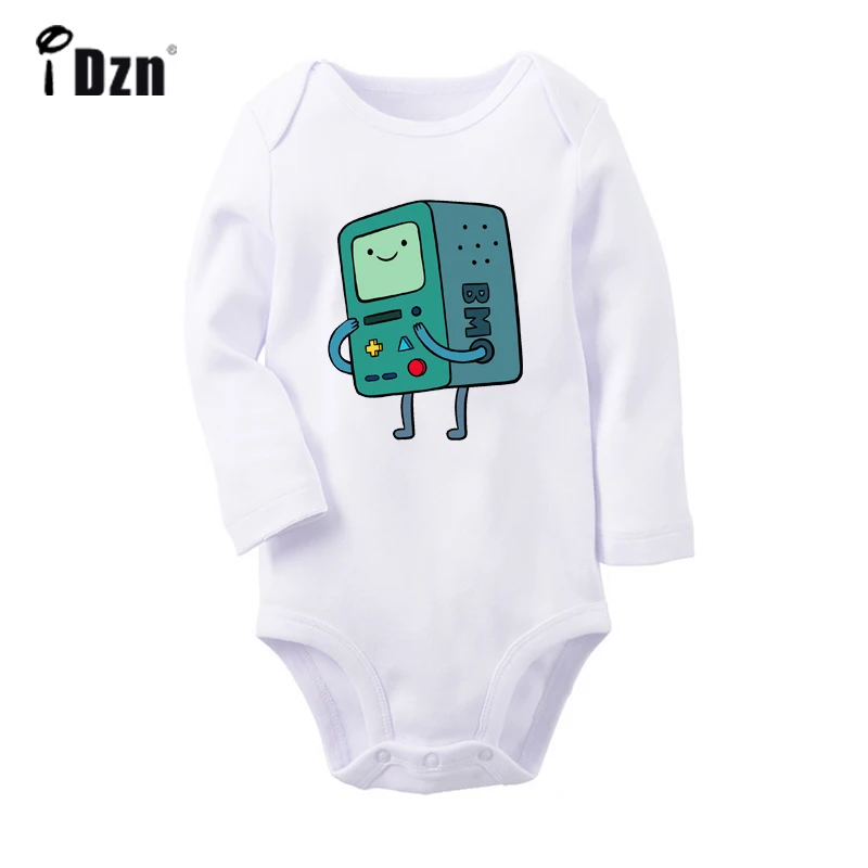 Милый мультфильм время приключений собака Jake Beemo BMO новорожденных боди малышей с длинным рукавом Комбинезоны Хлопок одежда подарок