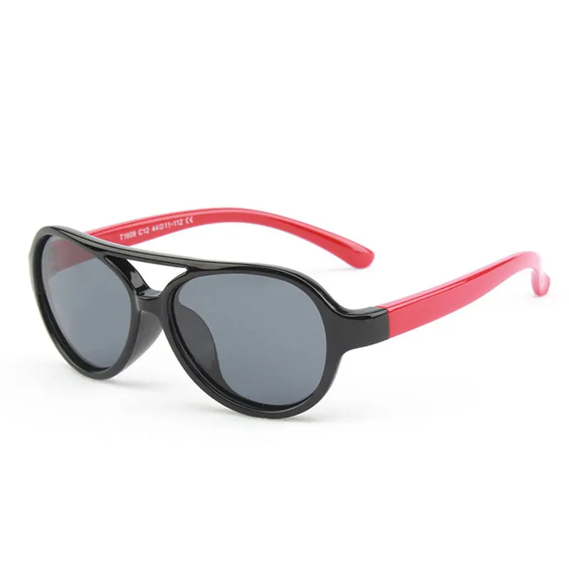 Круглые Солнцезащитные очки, Детские поляризованные очки для мальчиков и девочек 1, 2, 3 лет, детские очки TR90, гибкие безопасные солнцезащитные очки UV400