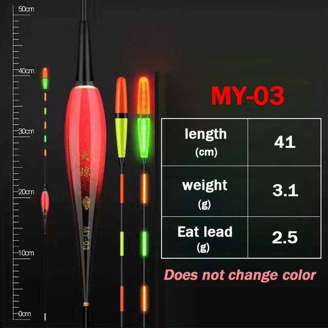 2021New Discoloration Fishing Floats Electronic Carp Float Luminous Smart Catfish Nearsighted Fishing Lovers Tackle Accessories B49-3