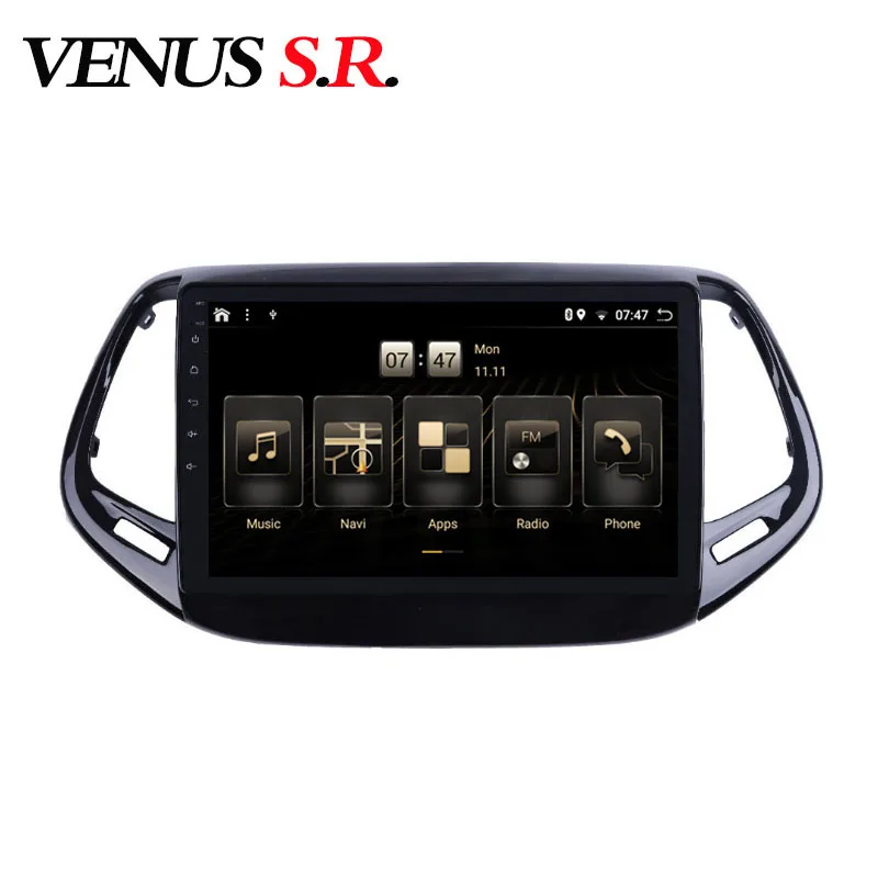 Автомобильный dvd плеер VenusSR Android 9 0 4 Гб + 64 ГБ 2.5D IPS для JEEP Compass Patriot Radio 2017 мультимедиа