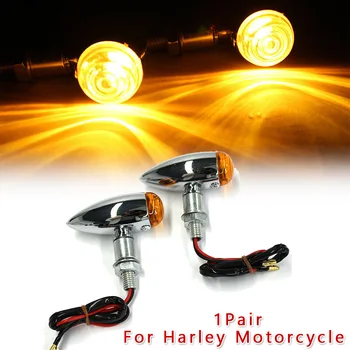 

1 Pair Motorcycle Accessories Turn Signals Light Blinker For Harley Sportster 883 1200 Road Glide A 2 Wire Set Up