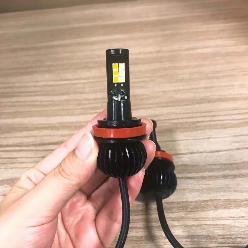 2 шт. Автомобильные светодиодные лампы H3 H1 светодиодный H8 H11 LED 9005 HB3 9006 HB4