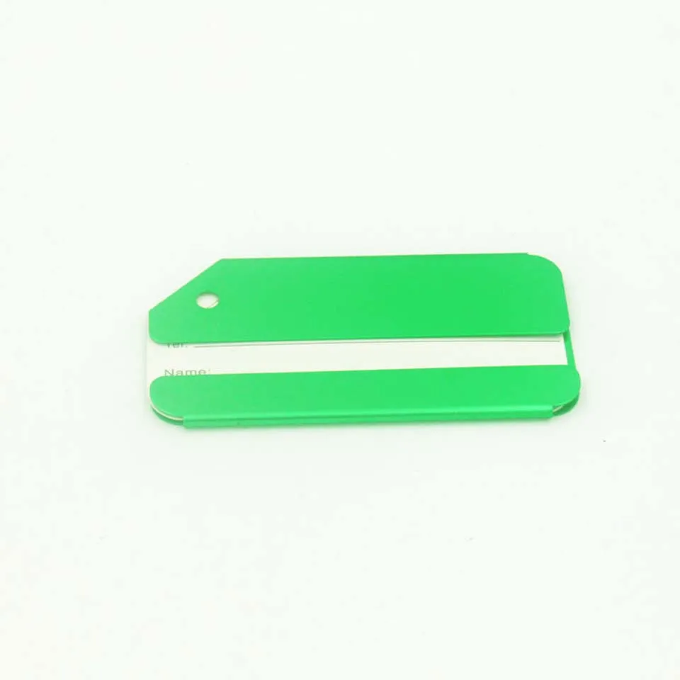 Aluminium Metal Travel Accessories Luggage Baggage Suitcase Backpack Bags Address Tags Name Label Holder for Women Men
