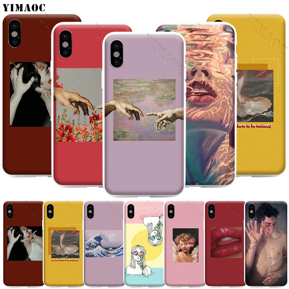 YIMAOC модный подводный чехол для телефона с рисунком маслом iPhone 11 Pro XS X XR Max 8 7 6 6S Plus SE