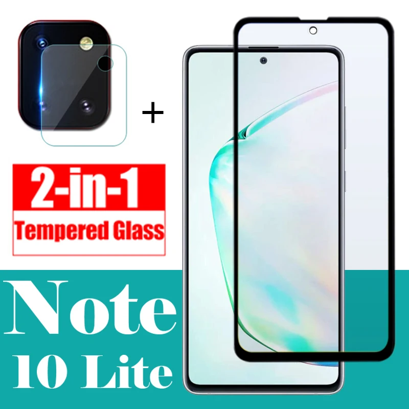 Защитный чехол для samsung galaxy note 10 lite note10 light note10lite с объективом камеры стеклянный не