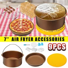 YKPuii 9 шт. " дюймовый тостер с антипригарным покрытием для выпечки торта, пиццы, сковороды, барбекю, барбекю, гриль, инструмент для обжарки, сухой холодильник, стойка, форма для приготовления пищи