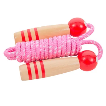 

Kids Jump Ropes Wood Handle Sport Bodybuilding Fitness Lovely Cartoon Skipping Ropes Lose Weight Exercise Equipment#y30